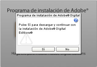 Botón de descarga de Adobe Digital Editions
